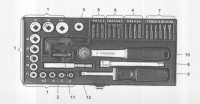 Proxxon 23070 39-Piece Screwdriver Set with 1/4\" Ratchet and Magnetic Holder Spare Parts